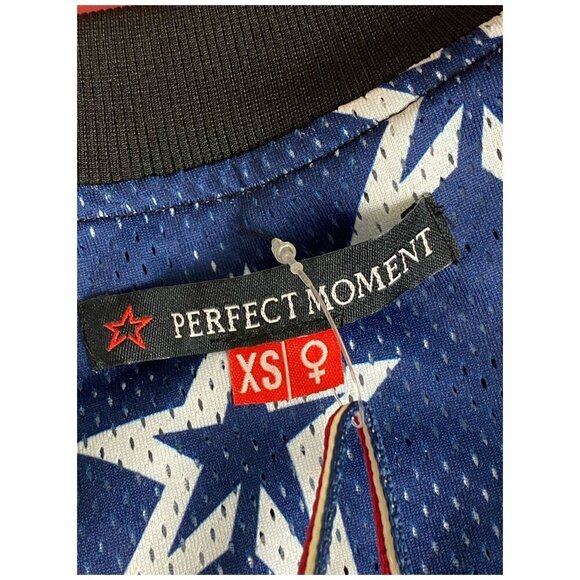 NEW Perfect Moment Star Mesh Zip-Up Ski Jacket in Blue Luxury Activewear XS NWT - Picture 4 of 11